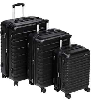 AmazonBasics Hardside Spinner Luggage - 3 Piece Set