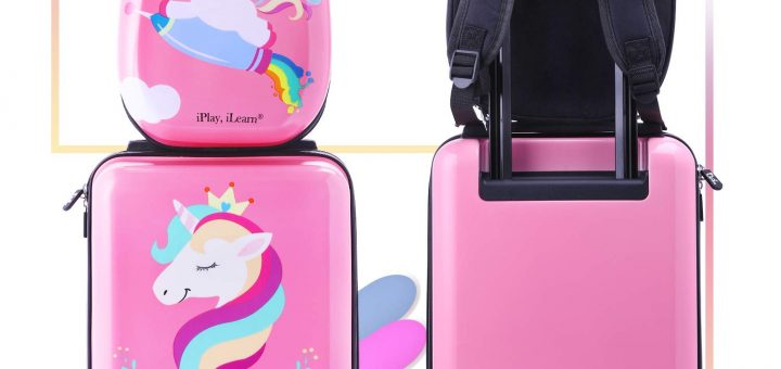 Unicorn Kids Carry On Luggage Set