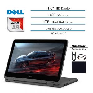 Dell Inspiron 11.6 inch Touchscreen 360 Convertible 2 in 1 Laptop