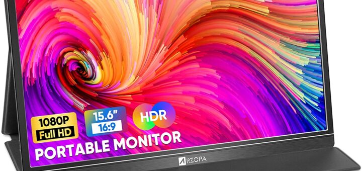 Arzopa Portable Monitor, 15.6'' FHD HDR