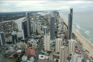Surfers Paradise from the top of the Skypoint Observation deck