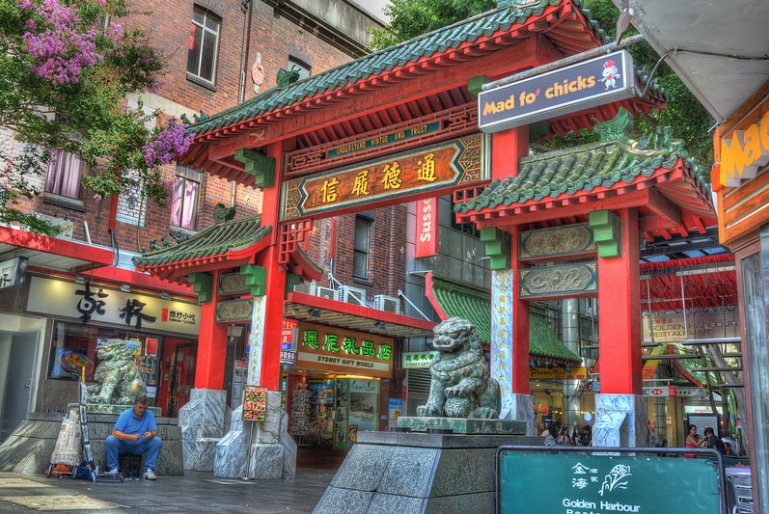 china town entrance in sydney cbd