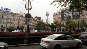 Oktogon metro and square Budapeşte