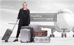 TravelKing All Aluminum HardShell Suitcase