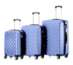 Timmari Hard Lightweight Expandable ABS Luggage Set
