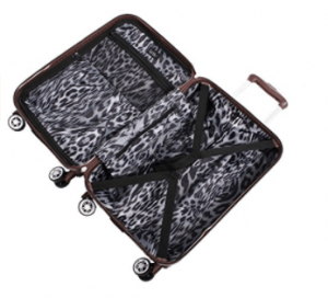 nicole miller 28 inch hard suitcase