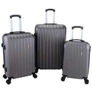 Murtisol 3 Pieces ABS Luggage Sets Hardside Spinner