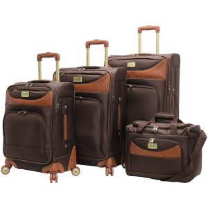 Caribbean Joe Castaway 4-Piece Spinner Luggage Set