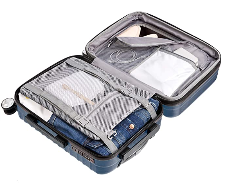 amazonbasics premium hardside luggage set